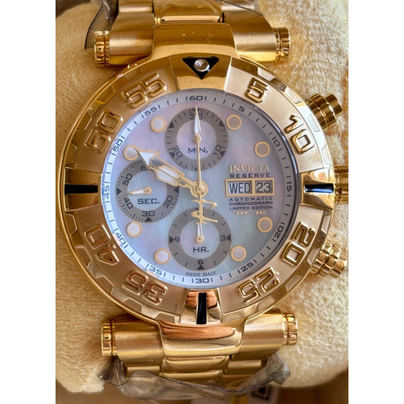 Invicta 13029 Reserve Subaqua Noma I Limited Swiss Valjoux 7750 Mother-of-Pearl - Picture 1 of 12